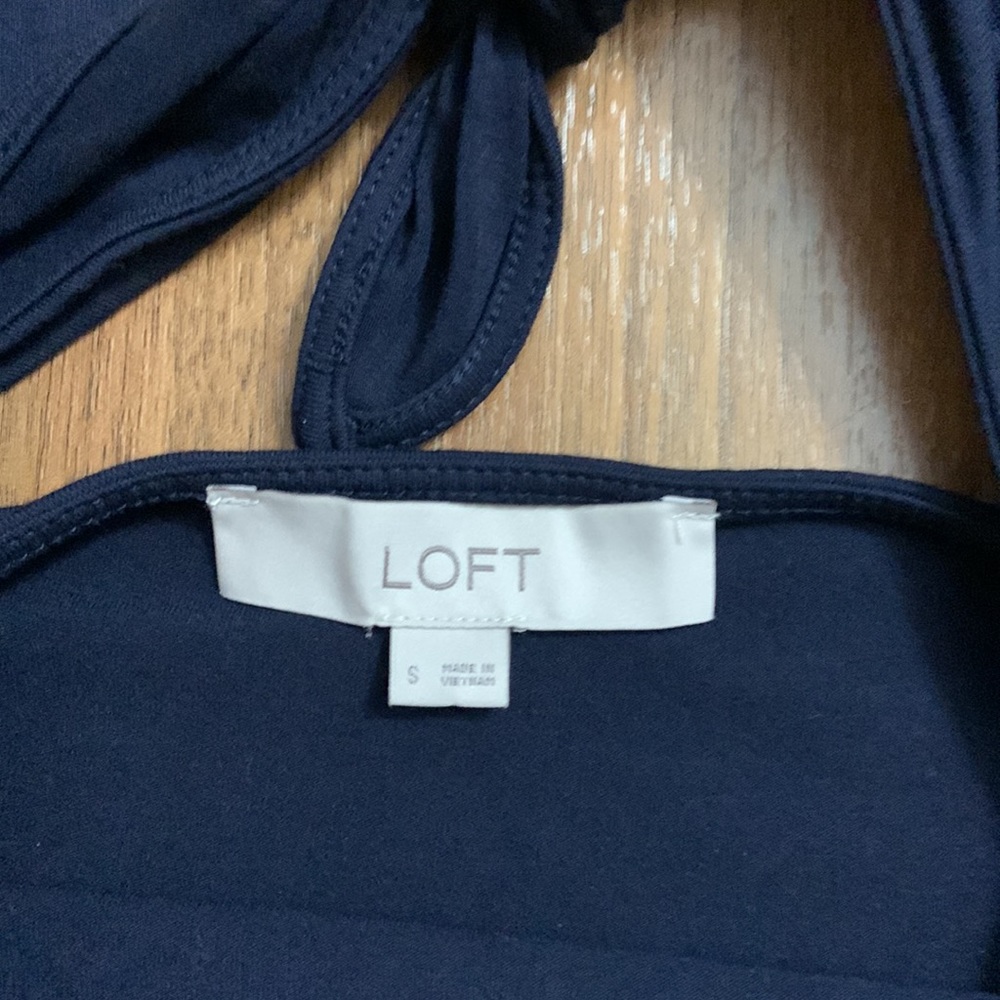 LOFT EUC Navy T-shirt Dress - Picture 3 of 5